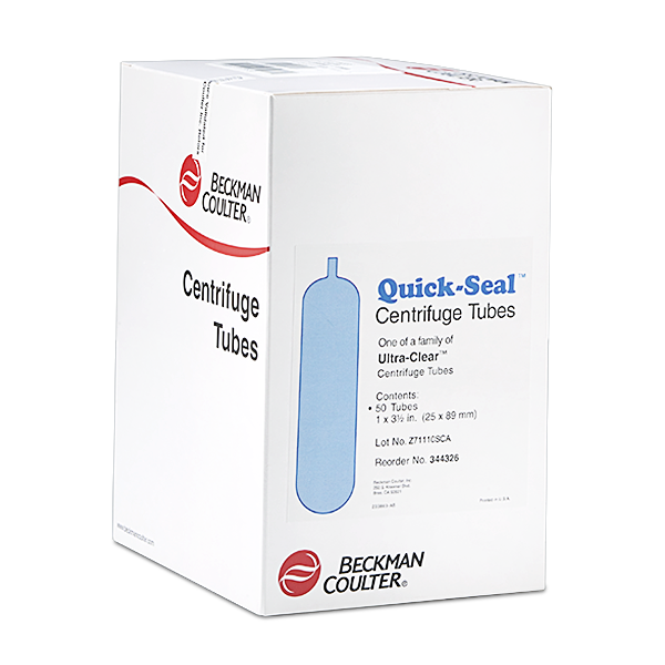 344326-38.5 mL Quick-Seal®  Ultra-Clear Tube, 25 x 89mm - 50Pk_1